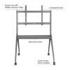 ACT pārvietojams TV/monitoru grīdas statīvs, 50” līdz 86”, VESA, 127 cm (50 collas), 2,18 m (86 collas), 200 x 200 mm, 800 x 600 mm, Alumīnijs, Plastmasa, Tērauds, Pelēks