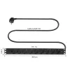 ACT pagarinātāja bloks PDU 19 collu CEE7/7 ar 9 tipa F rozetēm, 3m H05VV-F 3G1.5