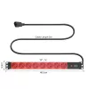 Strāvas sadales bloks ACT PD3004 19 collas C14 IEC60320 ar 8 F tipa kontaktligzdām, 3 m H05VV-F 3G1.0, 230 V 10 A