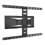 Pilnībā kustīgs TV sienas stiprinājums ACT AC8357 43 collu–90 collu ekrāniem, VESA 100x200–600x400, slīpums -15°–3°, pagriešana ±30°, maks. slodze 50 kg, īpaši plāns
