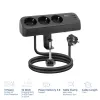 ACT galda pagarinātājs ar 3 F tipa rozetēm, 30W Power Delivery, USB Type-C/A portiem, kabeļa garums 1,5 metri