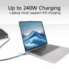 ACT USB4 80Gbps Thunderbolt 5 kabelis 240W USB Type-C, USB-IF sertificēts, 1,5 metri