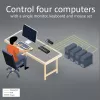ACT 4-portu DisplayPort 4K@60Hz KVM slēdzis