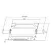 ACT Universāls klēpjdatora paliktnis monitoru svirām, melns, tērauds, 29,5 cm (11,6 collas), 43,9 cm (17,3 collas), 9 kg, 75 x 75 mm