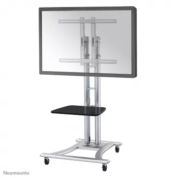 Neomounts PLASMA-M1800E TV ratiņi 27-70 collas, Sudraba, Pārnēsājams grīdas statīvs, Tērauds, 50 kg, 68,6 cm (27 collas), 177,8 cm (70 collas)