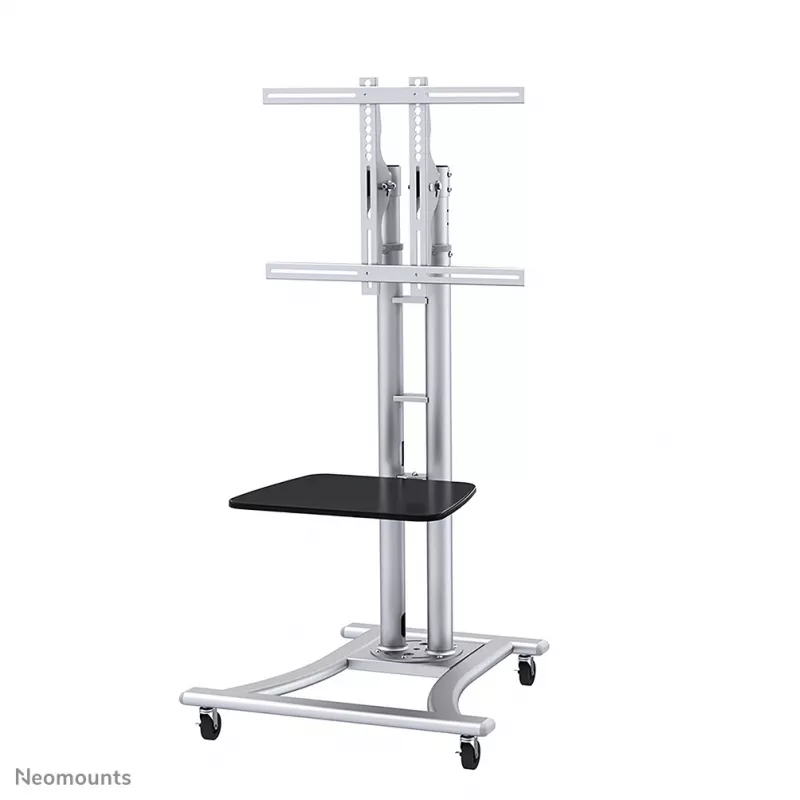 Neomounts PLASMA-M1800E TV ratiņi 27-70 collas, Sudraba, Pārnēsājams grīdas statīvs, Tērauds, 50 kg, 68,6 cm (27 collas), 177,8 cm (70 collas)