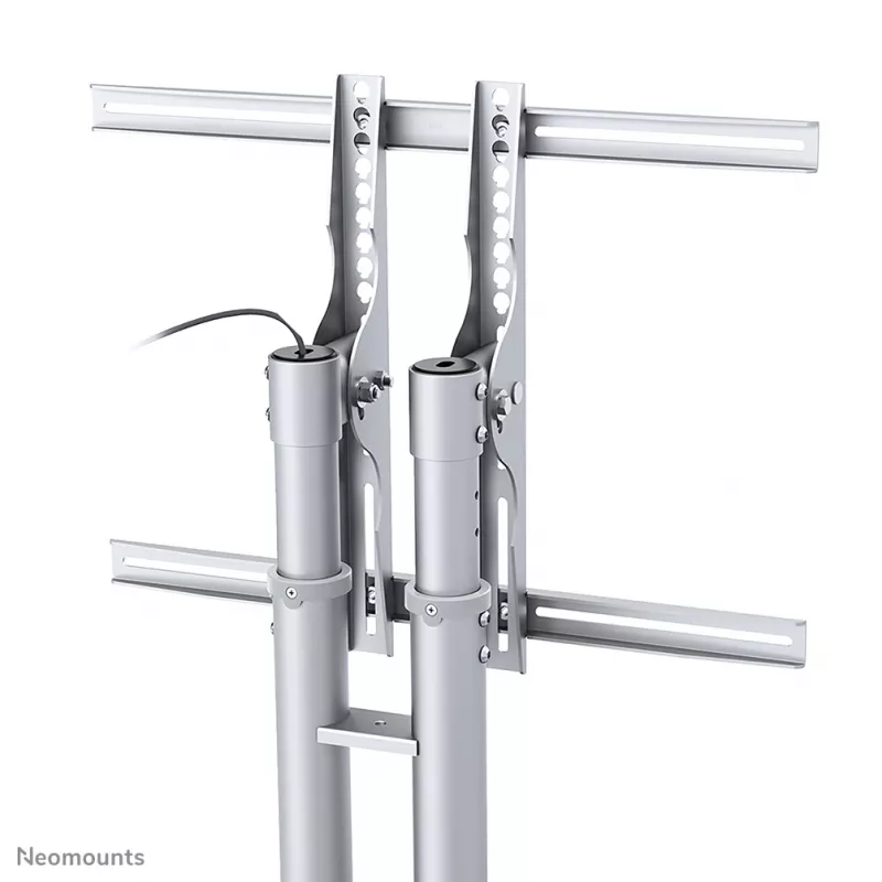 Neomounts PLASMA-M1800E TV ratiņi 27-70 collas, Sudraba, Pārnēsājams grīdas statīvs, Tērauds, 50 kg, 68,6 cm (27 collas), 177,8 cm (70 collas)