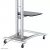 Neomounts PLASMA-M1800E TV ratiņi 27-70 collas, Sudraba, Pārnēsājams grīdas statīvs, Tērauds, 50 kg, 68,6 cm (27 collas), 177,8 cm (70 collas)