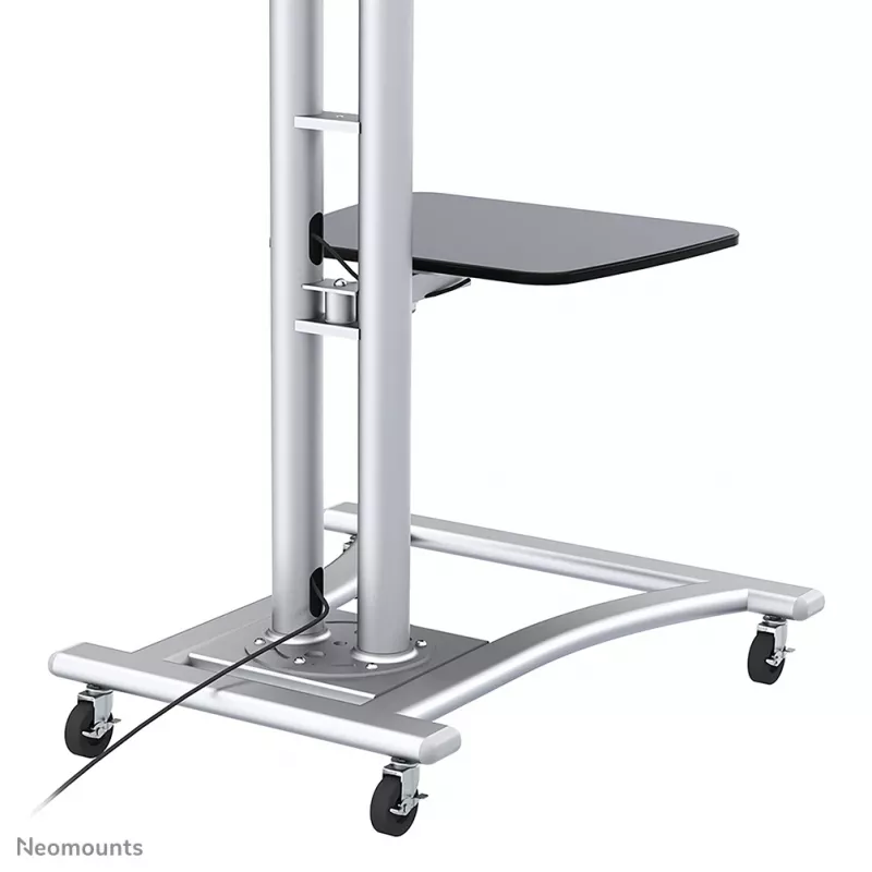 Neomounts PLASMA-M1800E TV ratiņi 27-70 collas, Sudraba, Pārnēsājams grīdas statīvs, Tērauds, 50 kg, 68,6 cm (27 collas), 177,8 cm (70 collas)