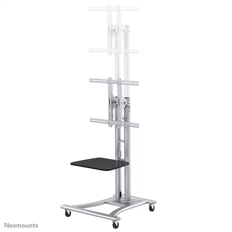Neomounts PLASMA-M1800E TV ratiņi 27-70 collas, Sudraba, Pārnēsājams grīdas statīvs, Tērauds, 50 kg, 68,6 cm (27 collas), 177,8 cm (70 collas)