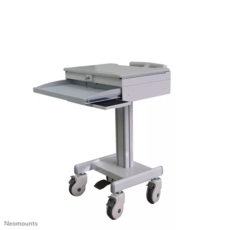 Neomounts MED-M100 Medicīniski mobila darbstacija - 17 collas - gāzes atspere - aizslēdzama