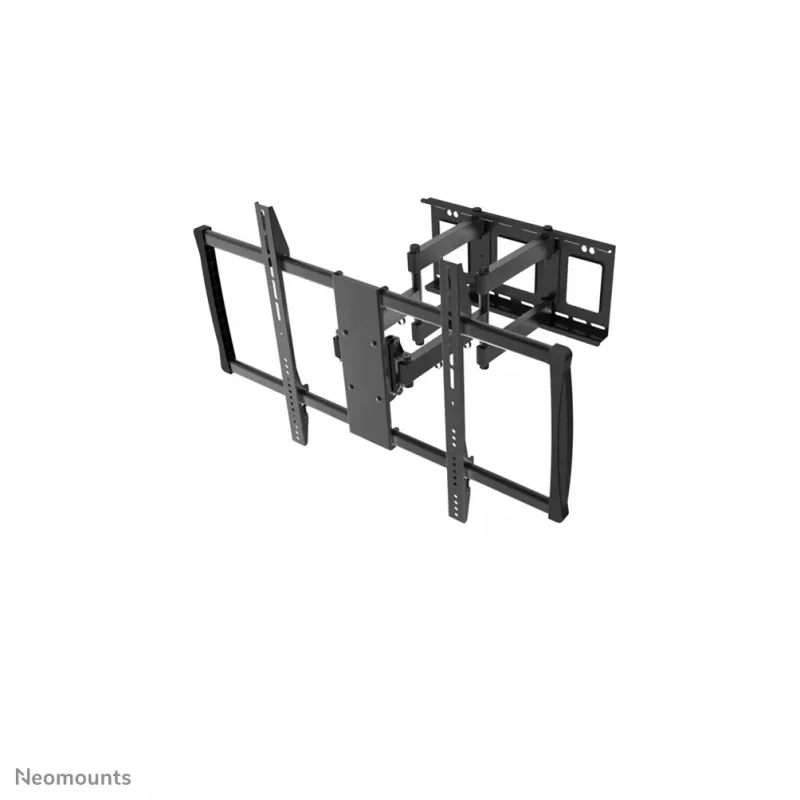 TV sienas stiprinājums Neomounts LFD-W8000 — viena ekrāna, 60 collas–100 collas (152,4–254 cm), 80 kg, VESA 200x200–900x600, slīpums 0–20°, 7–62,5 cm, melns