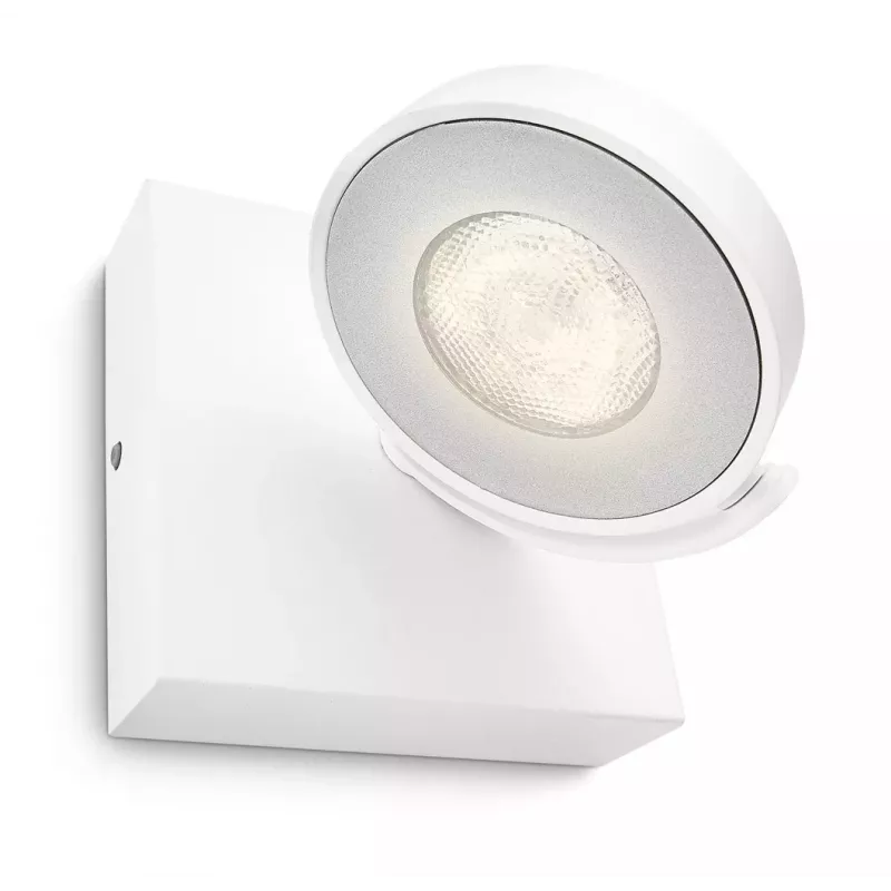 Virszemē uzstādāms LED prožektors Signify Philips Dimmable Clockwork 6,5 W, 500 lm, 2700 K, IP20, balts