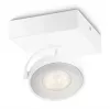 Virszemē uzstādāms LED prožektors Signify Philips Dimmable Clockwork 6,5 W, 500 lm, 2700 K, IP20, balts