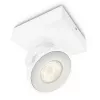 Virszemē uzstādāms LED prožektors Signify Philips Dimmable Clockwork 6,5 W, 500 lm, 2700 K, IP20, balts
