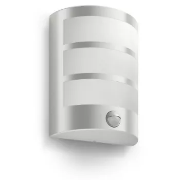 Philips myGarden Python āra sienas gaismeklis, 5,5 W LED, nerūsējošais tērauds/balts, IR sensors, 220–240 V
