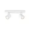 Virsmas apgaismes prožektors Philips myLiving 5309231P0, GU10 LED 7 W, 2700K, 255 lm, 2 spuldzes, regulējams, balts