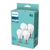 Philips LED lampa E27 60W 4000K, 4 gab. iepakojumā — E27 bāze, 4000K neitrāli balta