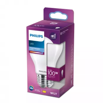Philips LED spuldze Vēsi dienasgaisma 6500 K 10.5 W E27 D