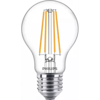Philips Filament Bulb Clear 75W A60 E27 8.5W Warm balta 1055lm
