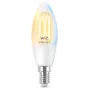 Viedā spuldze WiZ Filament Candle dzidra 4,9 W C35 E14 Wi-Fi balta