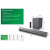 Soundbar Philips TAB6100/10 2.1 kanāli 80W RMS Dolby Atmos