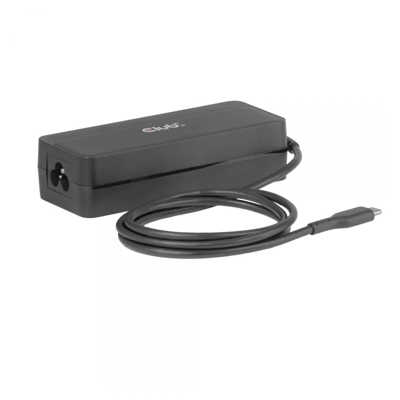USB-C portatīvā datora lādētājs CLUB 3D 140W, maiņstrāvas barošana, universāla saderība, 1 m kabelis, melns