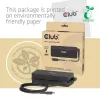 USB-C portatīvā datora lādētājs CLUB 3D 140W, maiņstrāvas barošana, universāla saderība, 1 m kabelis, melns