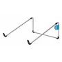 R-Go Tools R-Go Steel Basic klēpjdatora statīvs, sudrabots, Sudrabots, Tērauds, 25,4 cm (10 collas), 55,9 cm (22 collas), 5 kg, 0–110 mm