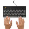 R-Go Tools Ergonomic tastatūra R-Go Compact Break, kompakta tastatūra ar pārtraukumu programmatūru, QWERTY (UK), vadu, melna