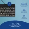 R-Go Tools Ergonomic tastatūra R-Go Compact Break, kompakta tastatūra ar pārtraukumu programmatūru, QWERTY (UK), vadu, melna