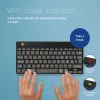 R-Go Tools Ergonomic tastatūra R-Go Compact Break, kompakta tastatūra ar pārtraukuma programmatūru, AZERTY (FR), Bluetooth, melna