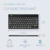 R-Go Tools Ergonomic tastatūra R-Go Compact Break, kompakta tastatūra ar pārtraukuma programmatūru, AZERTY (FR), Bluetooth, melna