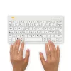 R-Go Tools ergonomiskā tastatūra R-Go Compact Break, kompakta tastatūra ar pārtraukumu programmatūru, QWERTY (NORDIC), Bluetooth, balta