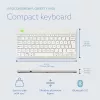 R-Go Tools ergonomiskā tastatūra R-Go Compact Break, kompakta tastatūra ar pārtraukumu programmatūru, QWERTY (NORDIC), Bluetooth, balta