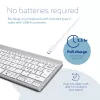 R-Go Tools ergonomiskā tastatūra R-Go Compact Break, kompakta tastatūra ar pārtraukumu programmatūru, QWERTY (NORDIC), Bluetooth, balta