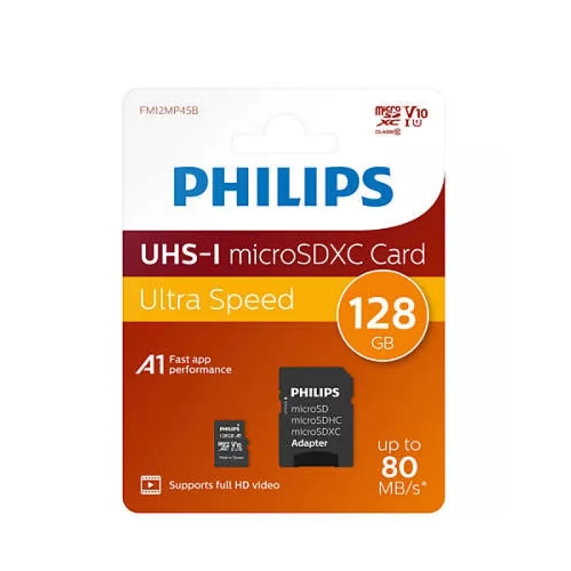 Philips FM12MP45B/00 atmiņas karte 128 GB MicroSDXC UHS-I Class 10