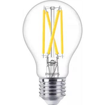 Philips kvēldiega spuldze dzidra 60W A60 E27, 5,9 W, 60 W, E27, 806 lm, 15000 h, siltais mirdzums