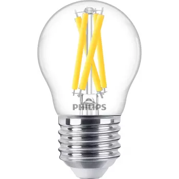 Philips kvēldiega svece, dzidra, 60W P45 E27, 5,9 W, 60 W, E27, 806 lm, 15000 h, silts mirdzums