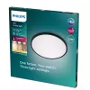 Philips Functional Super plāns 22 W melns apaļš LED griestu gaismeklis