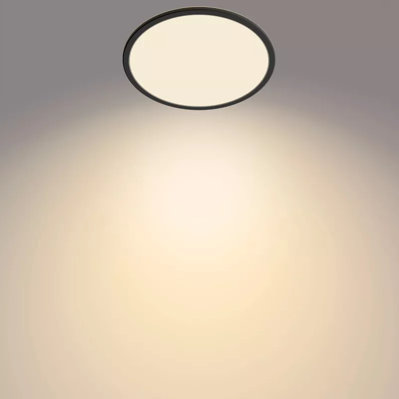Philips Functional griestu gaismeklis 18W 2700K 1500 lm regulējams virsmas LED melns