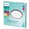 Philips Functional griestu gaismeklis 18W 2700K 1500 lm regulējams virsmas LED melns