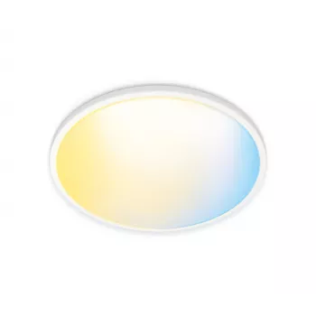 Viedais griestu gaismeklis WiZ Superslim Ceiling 14 W Wi-Fi/Bluetooth balts