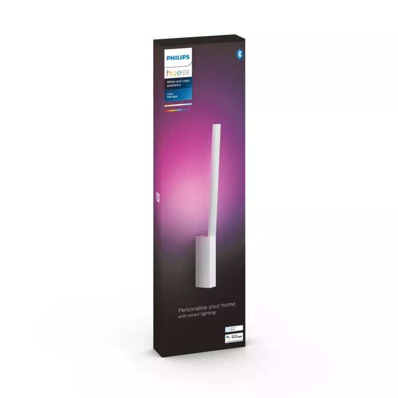 Viedais sienas gaismeklis Philips Hue balta and colour ambience Liane Bluetooth
