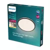 Philips Functional Ozziet griestu gaismeklis, 18 W LED, apaļš, melns, nemaināms gaismas avots, 220–240 V