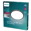 Griestu lampa Signify Philips Functional Ozziet, LED 22 W, apaļa 400 mm, melna, nemaināma spuldze