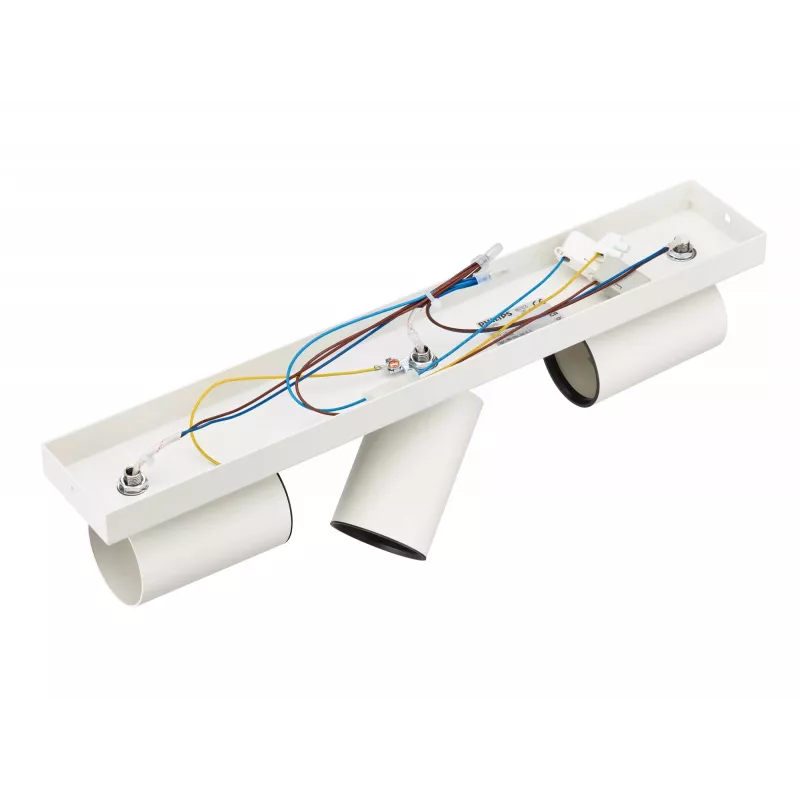 Philips Kosipo griestu/sienas prožektors 3x, virsmas apgaismes punkts, GU10, 3 spuldzes, LED, 220-240 V, balts