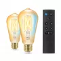 WiZ Filament Bulb Amber 50 W ST64 E27 x2, viedā spuldze, Wi-Fi/Bluetooth, Zelts, Wi-Fi 4 (802.11n), 802.11b, 802.11g, LED, E27