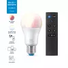 WiZ spuldze 8W (Eq.60W) A60 E27 x1 + tālvadības pults, Viedā spuldze, Wi-Fi/Bluetooth, Balta, Wi-Fi 4 (802.11n), 802.11b, 802.11g, LED, E27