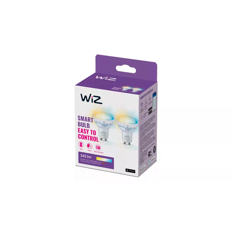 Smart bulb WiZ Spot 50 W PAR16 GU10 Wi-Fi Bluetooth GU10